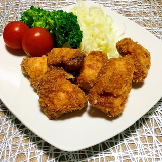 鶏胸肉の唐揚げ！衣はパン粉入り